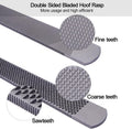 14 Inch Hoof Rasp, Horseshoe File with Rubber Handle, Carbon Steel Farrier File Tool, Suitable for Horse/Goat/Cow/Donkey