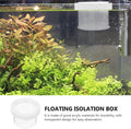 Ipetboom Floating Aquarium Breeding Box with Lid Fish Tank Separate Box for Guppy Fry Small Fish and Baby Transparent Nu