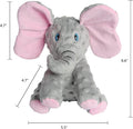 DODODOLA Dog Toys Puppy Toys Cute Squeaky Elephant Dog Toy with Crinkle Paper Stuffed Plush Animal to Keep Them Busy for Small Medium Large Dogs