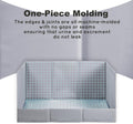 HQ4US 4LEGS Dog Litter Box Pee Pad Holder Foldable with High Walls, Large Indoor Dog Potty Toilet for Puppies,Portable f