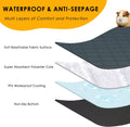 4 Pack Guinea Pig Cage Liners Washable Guinea Pig Bedding Reusable Waterproof Super Absorbent Guinea Pig Pee Pads Anti S