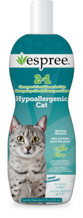 Espree Hypoallergenic Cat Shampoo & Conditioner, Tearless Formula with Aloe Vera, Sulfate-Free, Paraben-Free, Harsh Chemical and Dye-Free, Safe for Sensitive Skin, 12oz