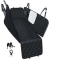 PETICON Dog Car Seat Cover with Mesh Window, 100% Waterproof Pet Seat Cover for Back Seat, Scratchproof Dog Hammock for Cars, Trucks, SUVs, Jeeps, Black