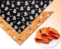 Halloween Dog Bandanas Cute Ghost Reversible Pet Outfit 2PCS