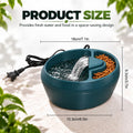 700ml Reptile Waterfall Fountain with Feeder Bowl, Filter and 3-Flow Pump