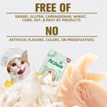 Sfasfnsd Raw Cat Wet Food Natural Chicken Treats for Picky Eaters &Dogs Grain-Free High Protein Topper Food Limited Ingredient Snacks (Pack of 6) 8.47OZ