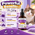 Cat Melatonin for Sleep Aid, Cat Sedative for Grooming, Cat Calming Treats
