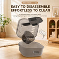 Portable Hamster Travel Cage, Lightweight Breathable Small Animal Travel Box with Drinking Bottle &Running Wheel for Hed