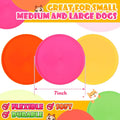 Chivao 15 Pack Dog Flying Disc, Soft Silicone Puppy Flyer Toy, Small Medium