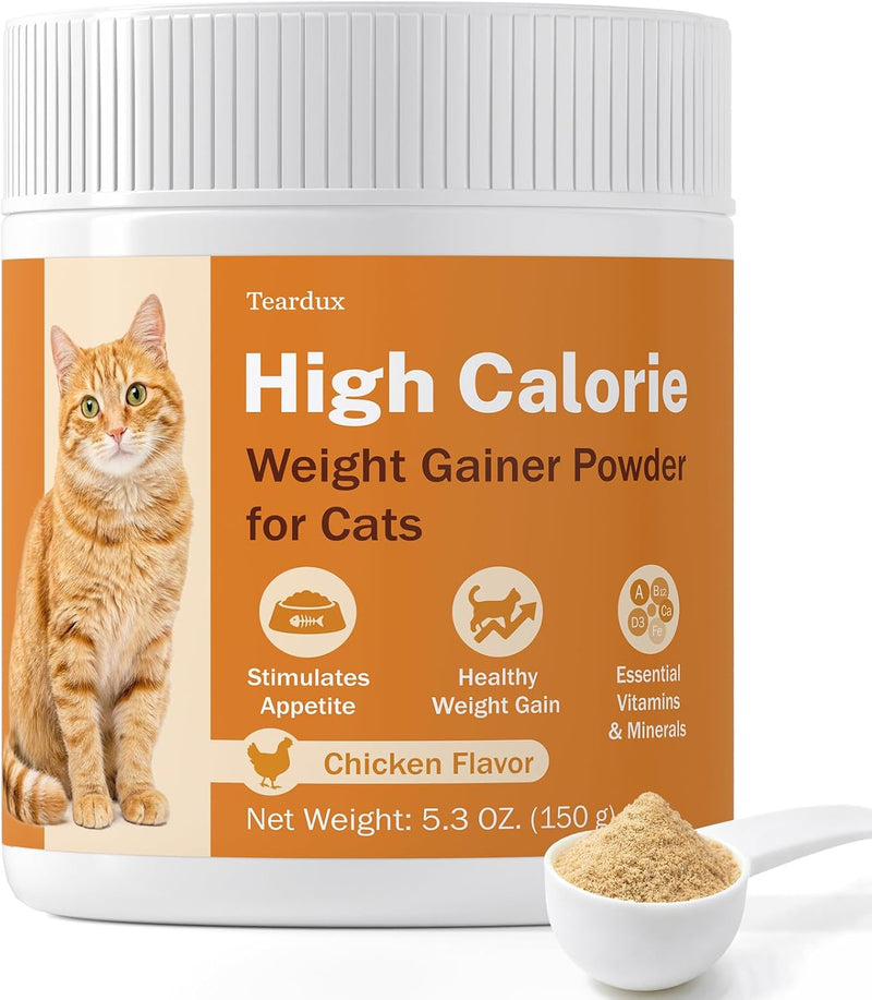 High Calorie Powder for Cats, Weight Gainer & Appetite Stimulant, 5.3 oz