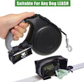 Dog Poop Bag Dispenser Holder Soft Waste Bags Roll Holders Leash Clip Clear