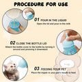 Pet Feeder Bottle Kitten Bottle Anti Choking Design(Blue,20 ml)
