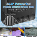 Turtle Tank Filter Aquarium Filter Power Adjustable 20-75 Gal. 290GPH Large
