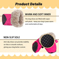 Dog Snow Boots, Dog Shoes for Winter, Dog Winter Boots for Small Medium Dogs Puppies, Dog Boots & Paw Protectors with An