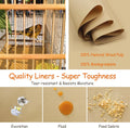 OVESD 30PCS Bird Cage Liners - 13.8x13.8 Inch Leak-Proof Disposable Tray Pads for Parrots, Parakeets, Cockatiels, Lovebirds | Easy-Clean Cage Bottom Paper | Customizable Size