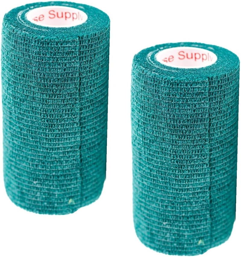 2 Pack Premium Vet Wrap - Self Adhesive Bandage Wrap & Athletic Tape - 4