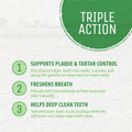 Plaque Busters Dental Sticks Triple Action Natural Mint Flavour, 8.3 oz, Dog Treat