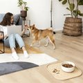 Pet Feeding Mat, Waterproof Anti-Slip Placemats for Dog Cat Bowl Silicone Pet Food Mat, Raised Edge Prevent Spills on Fl