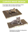 TIMHAKA Cat Scratching Board, Corrugate Cat Scratcher for Indoor Cats with Catnip, Cat Scratch Pad with Premium Scratch 