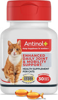 Antinol Plus, Mobility, Hip, and Joint Supplement for Cats, Green-Lipped Mussels and Krill Oil - Cat Joint Supplement, 30 Soft Gels