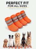 Haloumoning Dog Shoes Mesh Breathable Non-Slip Boots & Paw Protectors