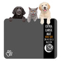 Dog Food Mat, 36" x 24" Extra Large Absorbent Dog Mat for Food and Water, Non Skid Cat Bowl Mat, No Stains Quick Dry for Pet Water Dispenser Pet Supplies for Messy Drinkers