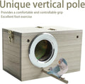 Parakeet Nesting Box Transparent Bird Nest Breeding Box with Perch