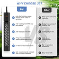 hygger 200w Aquarium Heater, Submersible Fish Tank Heater with Intelligent Temperature Control and Leaving Water Automat
