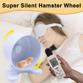 Hamster Wheel, 6.5" Super-Silent Exercise Wheels, Dual-Bearings Quiet Spinner Running Wheels, 3 Installation Methods, Fi