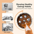 2 Pack Stainless Steel Slow Feeder Dog Bowls, Non-Slip Metal Pet Bowls for Fast Eaters, Anti-Gulping Bloat Prevention Do
