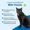 Pet Wellbeing Milk Thistle for Cats - Organic Herb, Milk Thistle Liver Detox Support, Antioxidants - NASC Certified & Vet-Formulated - 2 oz Liquid
