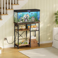 CHOEZON 10-20 Gallon Fish Tank Stand with Power Outlet, 3 Tier Aquarium Stand with Wire Storage Basket, Reptile Tank Sta