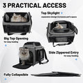 Cat Carrier Top-Expandable 18x11x11, United Delta American Airline Approved