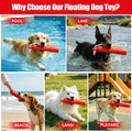 Horolas Dog Float Toy, Retriever Training Dummy, Floating Dog Toys for Water Fetch, Lightweight for Float on The Water Pool Fetch Rope, Interactive Pool Toy for Small to Large Dogs