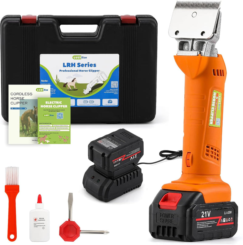 Cordless Horse Clippers for Ponies, Cattle & Large Dogs