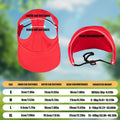 Dog Baseball Cap,1PC Pet Summer Beach Peaked Cap Dog Hat with Ear Holes, Adjustable Cat Visor Sunbonnet Hat for Small Me