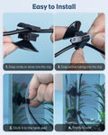 Pawfly 30 Pack Aquarium Suction Cups, Fish Tank Suction Cup Clips for Standard 3/16" ID Airline Tubing, Wire & Power Cor