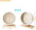 12 in Large Silent Wooden Hamster Wheel，Removable Washable Track