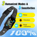 2 Pack Bark Collar, Smart Dog Bark Collar for Large Medium Small Dogs, Rechargeable Ultra-Light Training Collar with Bee