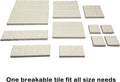 Breakable Coral Frag Tile 4inch 10pcs with Free Aquarium Glue White frag Rack Plugs