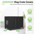 COSHNIBI Dog Crate Cover, Waterproof & Windproof 42-Inch Dog Cage Cover with Plush Lining,Suitable for Small Metal Dog C