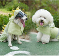Dog Raincoat, Waterproof Reflective Adjustable Hooded Dog Rain Coat with Leash Hole, Lightweight Breathable Pet Poncho f