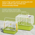 BAGHPBM Small Bird cage,Travel Cage for Birds and Small Animals, Parakeet cage,Bird Carrier Travel cage,Bird Travel cage, jaulas para pájaros,Green,(Green,L)