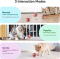 Cheerble Interactive Cat Ball Toy, Automatic Moving Ball Toy for Indoor Cat Kitten, Electric Pet Toy Fun Gift with Light