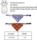 ADOGGYGO Halloween Cat Collar Breakaway, Pumpkin Cat Bandana Collar, 2 Pack