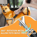 Vehicle Harnesses, 2 in1 Dog Belts for Cars, 2 Pack Pet Harnesses Headrest Restraint Clip Adjustable Dog Car Harness Belt with Anti-Shock Elastic Bungee Buffer for All Vehicles (Black)