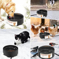 Outdoor Heated Water Bowl for Dogs Cats, 2.2L Winter Heating Dog Water Bowl Smart Thermal for Outdoor Chickens Rabbits B