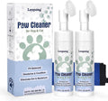 Leopong Dog Paw Cleaner Foam 2 Pack with Silicone Brush, 200ml