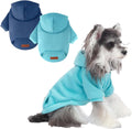 2 Pack Dog Hoodie Warm Hood Dog Sweater Cold Weather Small Dogs Sweatshirt Comfort Pet Clothes for Small Medium Dogs wit