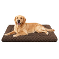 Dog Bed Crate Mat, Soft Durable Washable Anti-Slip Kennel Pad for Dogs & Cats, Reversible (Dark Brown, L(35"*23"*1.5"))
